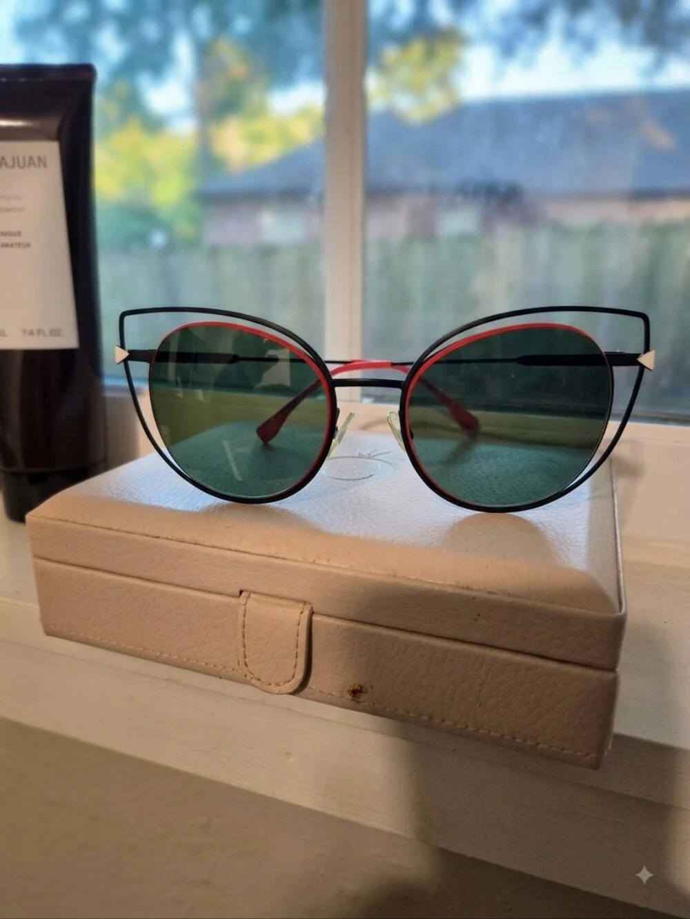 Fendi Women's Cat Eye Sunglasses - Black & Pink